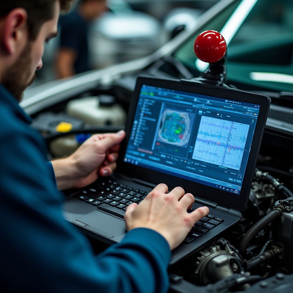 Diagnostika motoru pomocí počítačového systému